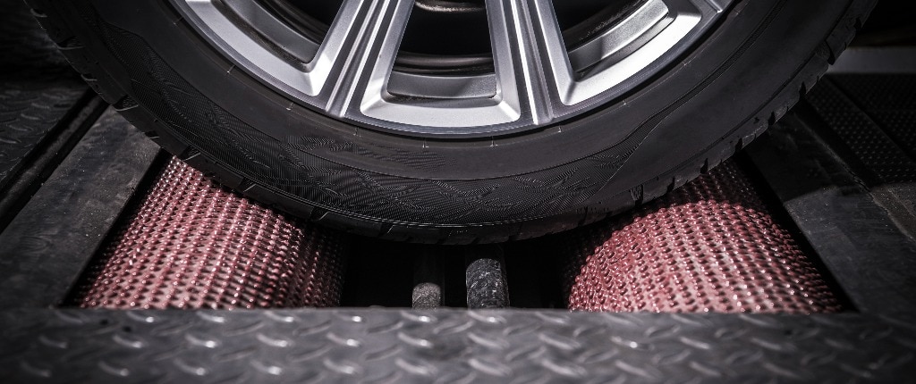 Roller Brake Tester in Action